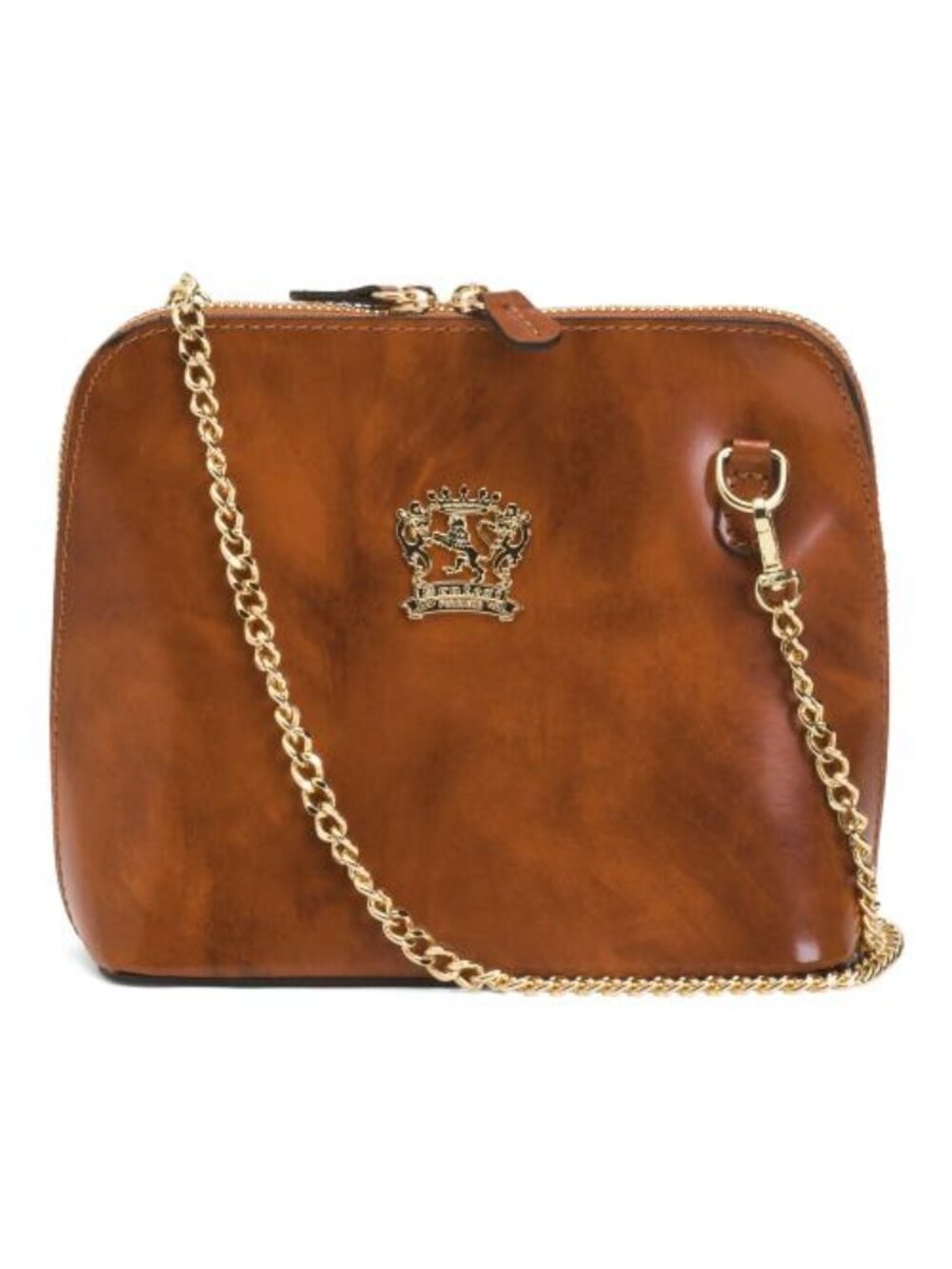 PRATESI Made In Italy Leather Dome Crossbody